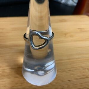 Sterling Silver Open Heart Ring